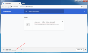 Chrome Failed Virus Scan Error – J's Stuff